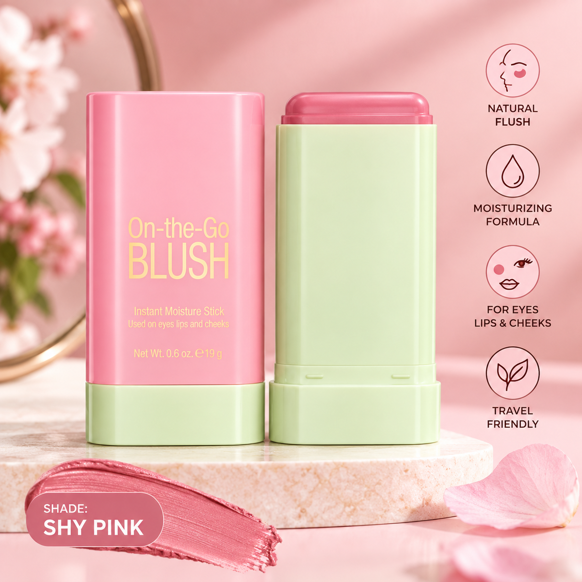 Blush Stick in The Shade Shy Pink